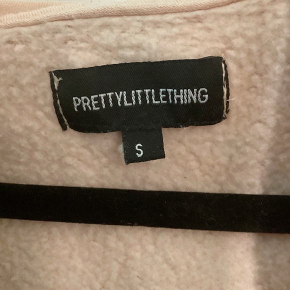 Pink Small Pretty Little Thing Cropped Hoodie - Picture 4 of 7